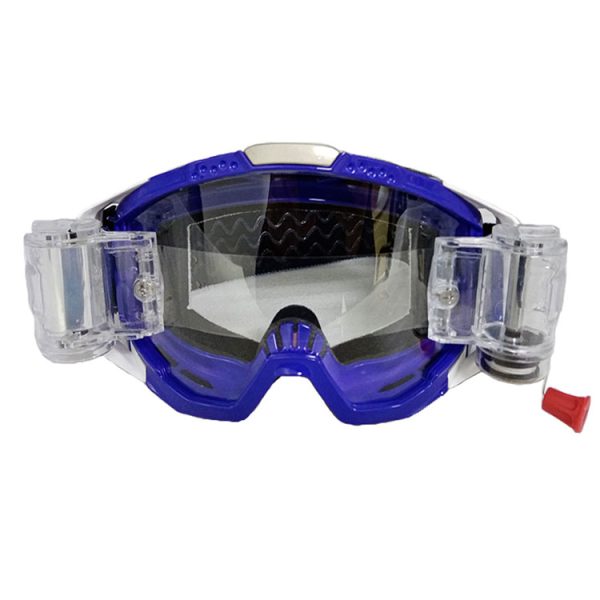 Custom dirt bike motocross 30mm roll off goggles