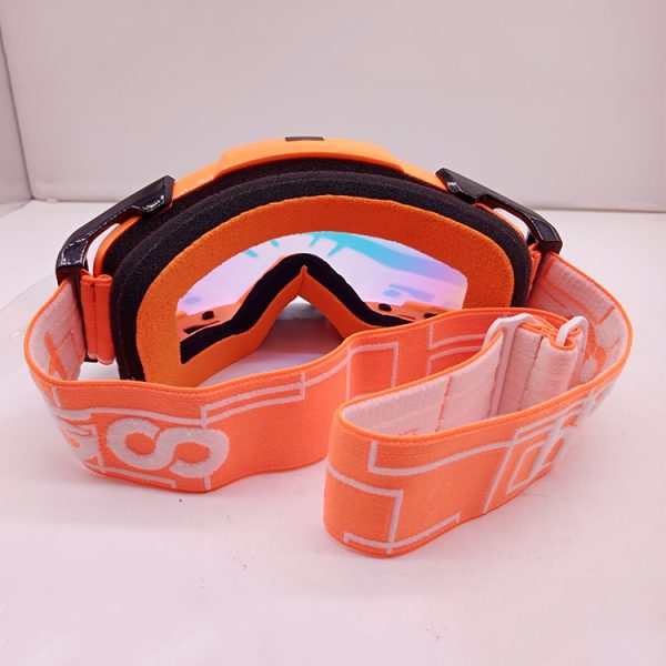 Custom tear off dirt bike goggles with nose guard