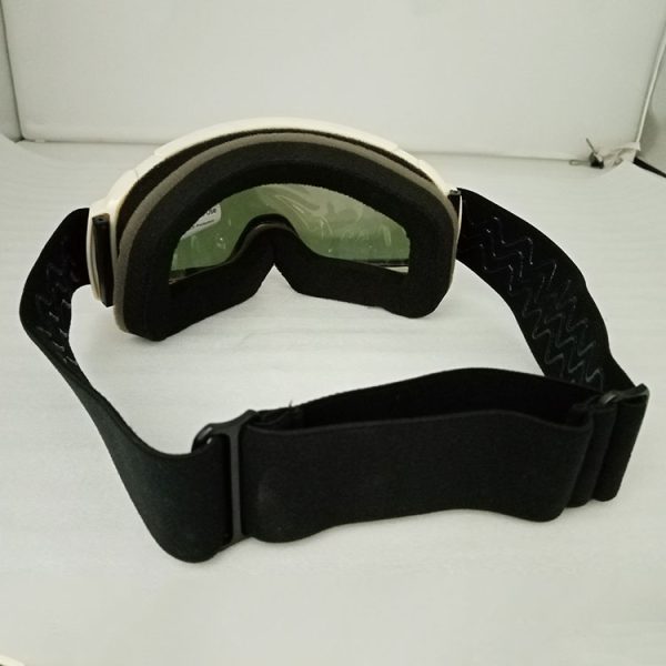 Custom white frame polarized youth ski goggles