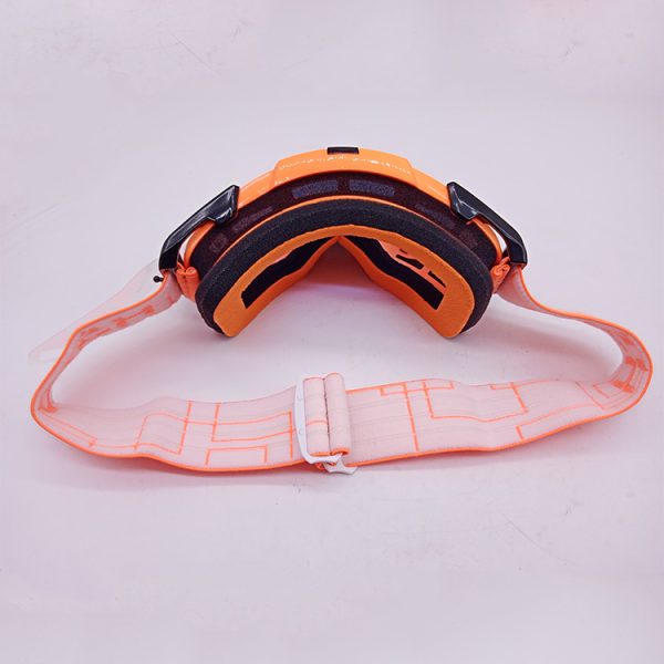 Custom tear off dirt bike goggles with nose guard