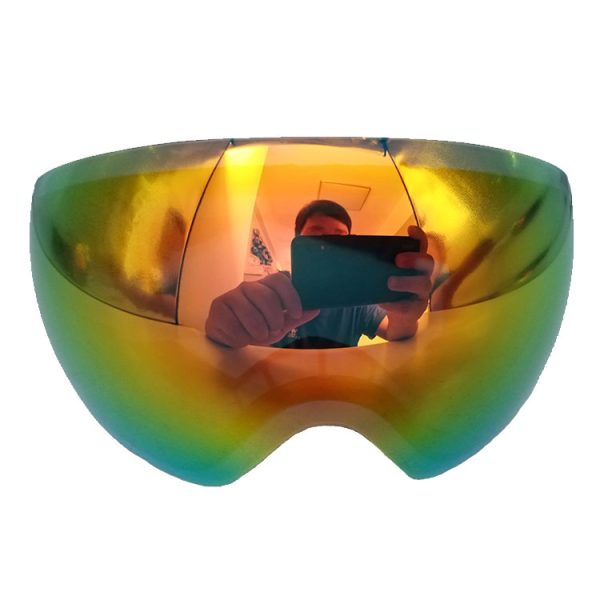 Custom UV400 anti fog snow goggles OTG