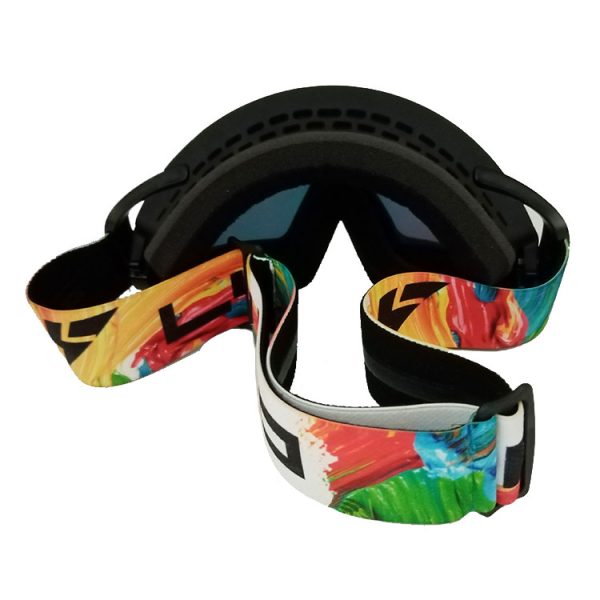 Custom anti fog removable lens otg ski goggles