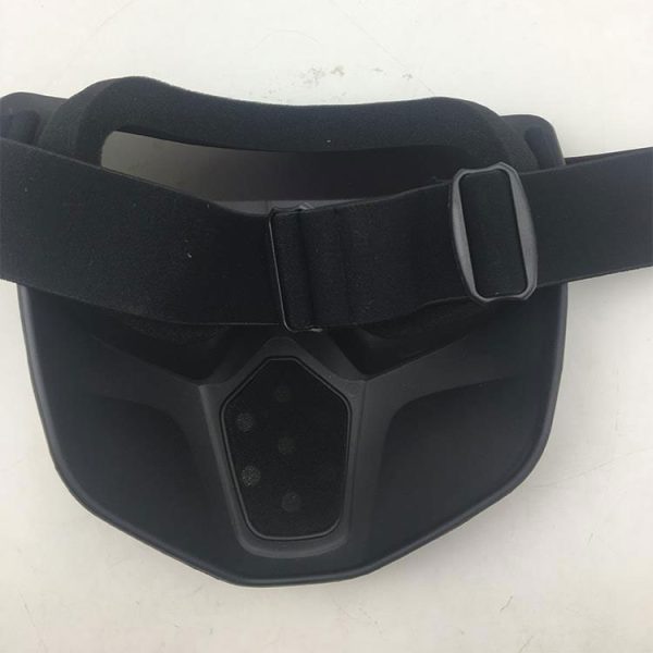 Blue dirt bike goggles and mask impact resistance cheap custom