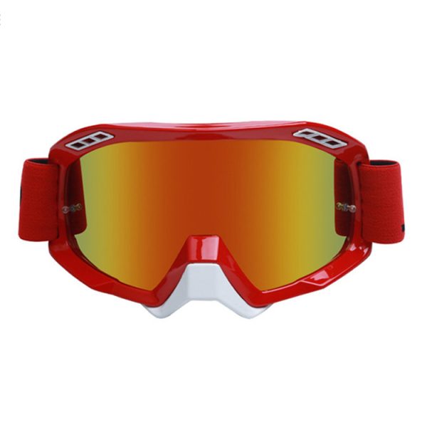 ATV riding goggles over glasses