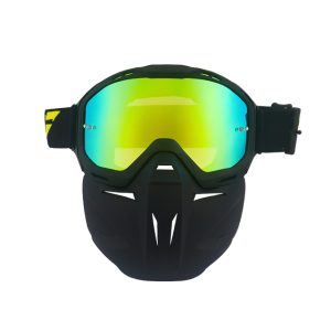 Motocross goggles with mask removable anti fog goggle