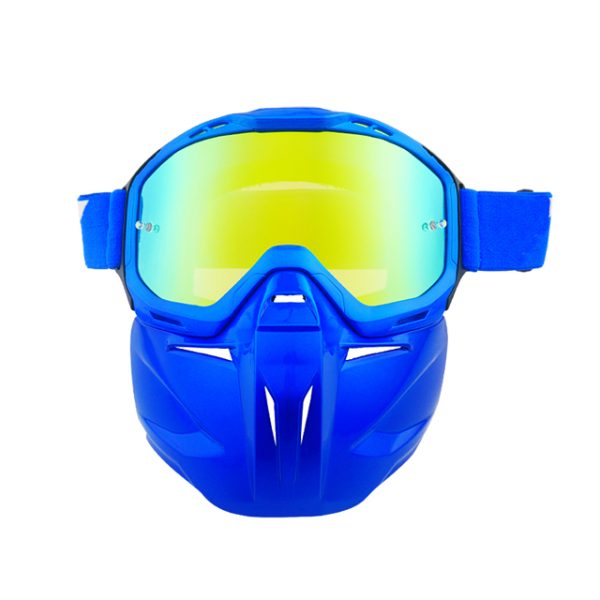 Motocross goggles with mask removable anti fog goggle