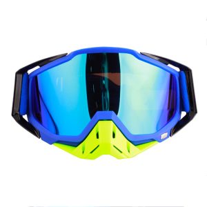 Blue mx goggles with nose guard anti-fog dust-proof