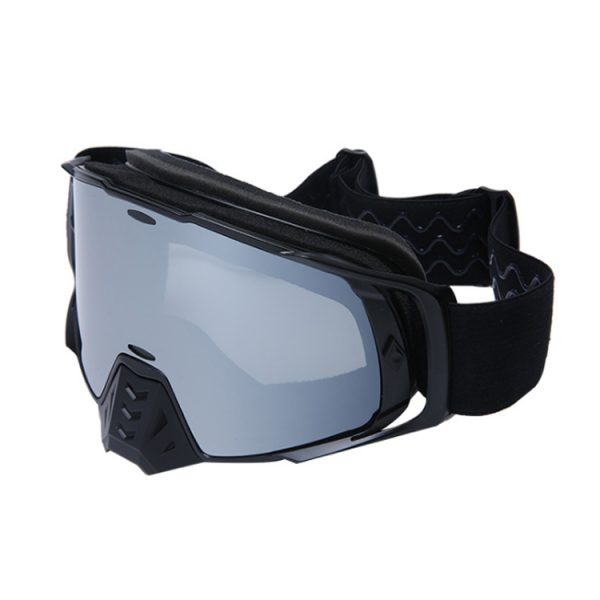 Anti fog dirt bike goggles with nose guard impact resistance