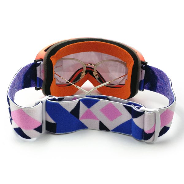 Ski goggles custom strap logo snowboard snow glasses