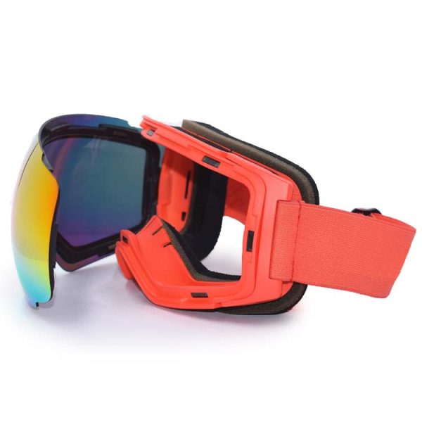 Sport goggle ski uv 400 magnetic lens snowboard goggle