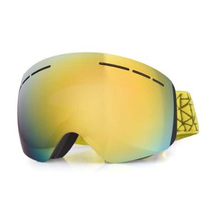 Hyperboloid ski goggles scratch resistance double lens