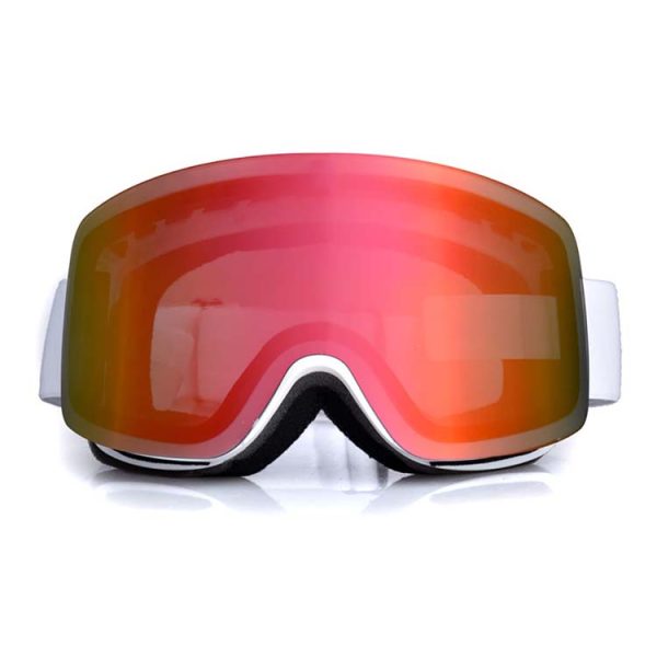 Frameless mirror ski goggles anti-slip silicone strap