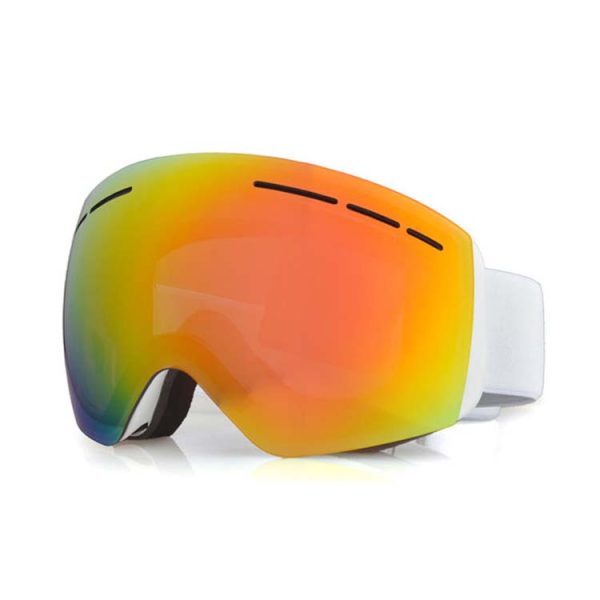 Hyperboloid ski goggles scratch resistance double lens