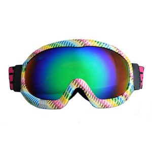 Designer ski glasses adjustable strap anti fog ski goggles