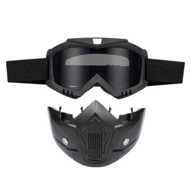 detachable face masks design for dirk motocross-goggles