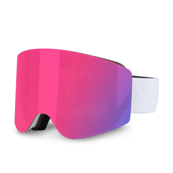 Snow ski goggles large cylindrical magnetic lens - Image 2