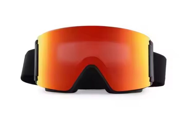 Custom Logo Magnetic Fashion Cylindrical Lens Design UV400 Protective Anti-Fog Snowboard and Ski Goggles - Image 4