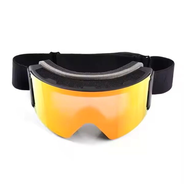 Custom Logo Magnetic Fashion Cylindrical Lens Design UV400 Protective Anti-Fog Snowboard and Ski Goggles - Image 2